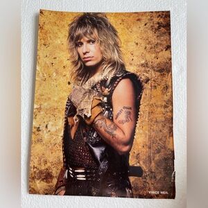 Vintage Motley Crue Vince Neil pinup